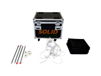Dans un flightcase small, vous pouvez ranger tous les parois et des accessoires d'une tente