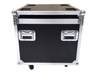 Vue latérale d'un flightcase 3x3