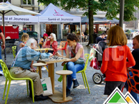 Tentes pliantes 3x3 pour la ville de Liège.