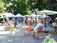 Tentes pliantes 3x3 pour la ville de Liège.