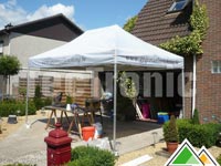 Tente à charnières 3x4,5 avec impression GPG Totaalinrichting sur les volants