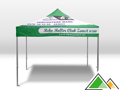 Tente pliante - bâche de toit entièrement imprimée 3x3 pour Reko Rollerclub