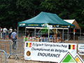 Tente pliable 3x6 verte avec impression pour VLP