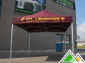 Tente pliable bordeaux 3x3 avec impression KVC Meetjesland
