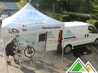 Tente à charnières personnalisée Cyclo Cis