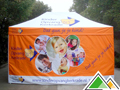 Kinderopvang Kerkrade a choisi une tente de fête easy-up 3x4,5 entièrement imprimée.