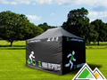 Tente pliante noire 3x4,5 professionnelle avec impression Urban Tri Sports