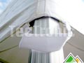 Tente pliante en pvc équipée de boucles solides pour attacher la bâche de toit au châssis